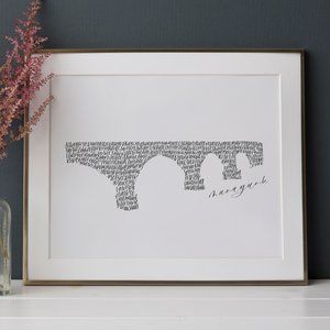 Manayunk Bridge Word Art